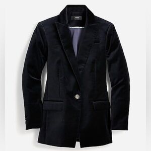JCrew Willa blazer in stretch velvet